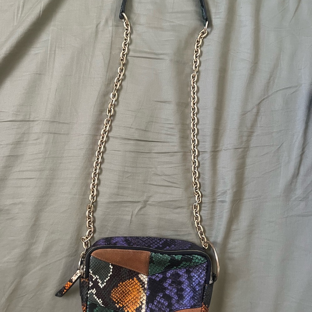 & Other Stories Multicolor Snakeskin Crossbody Bag